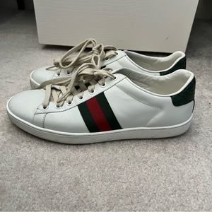 Gucci ace sneakers white size 38.5